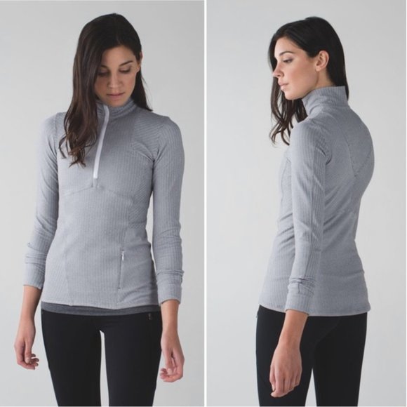 lululemon athletica Tops - Lululemon Kanto Catch Me 1/2 Zip Herringbone
